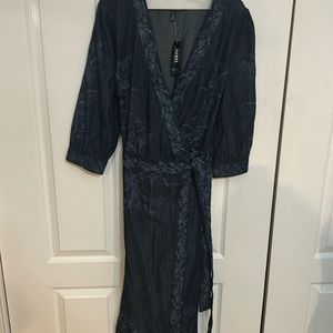 WHBM Denim Wrap dress